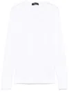 Fabiana Filippi Crewneck Cotton Knit Sweater In White