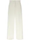 Fabiana Filippi Mid-waist White Cotton Trousers In White