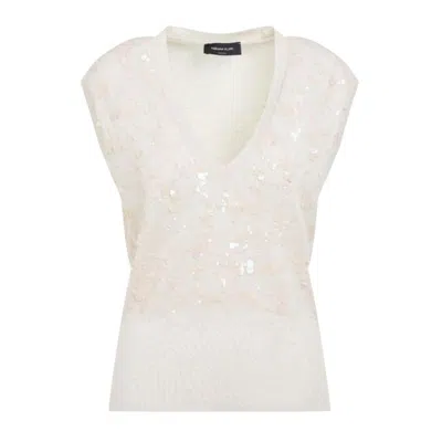 FABIANA FILIPPI FABIANA FILIPPI COTTON WOOL CROPPED VEST