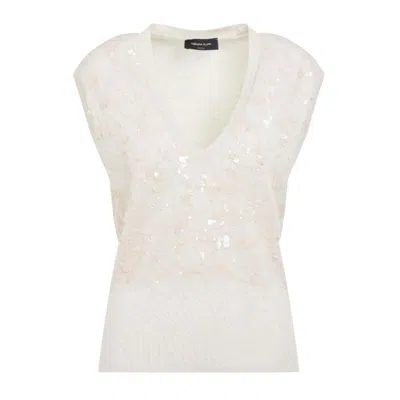 FABIANA FILIPPI FABIANA FILIPPI COTTON WOOL CROPPED VEST