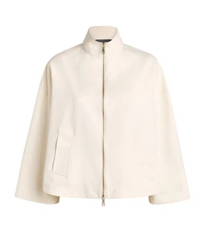 Fabiana Filippi Cotton-blend Caban Jacket In Neutral