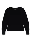 Fabiana Filippi Ribbed Crewneck Sweater With Fitted Cuffs