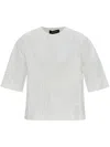 Fabiana Filippi Cracked-effect T-shirt In Weiss