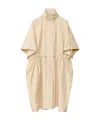 Fabiana Filippi Technical Taffeta Cape In Nude