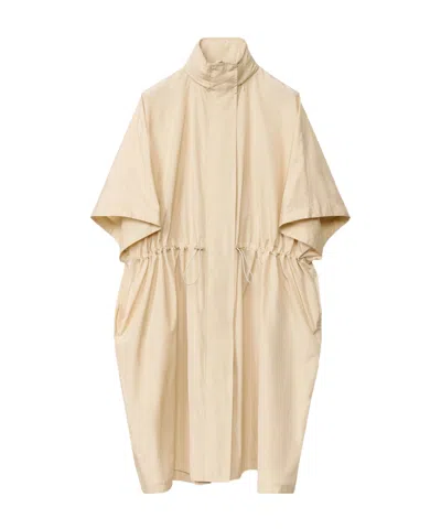 FABIANA FILIPPI FABIANA FILIPPI TECH TAFFETA DRAWSTRING WAIST LONG CAPE
