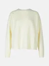 Fabiana Filippi Cream Wool Blend Sweater In Cream