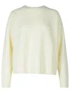 Fabiana Filippi Cream Wool Blend Sweater In Beige