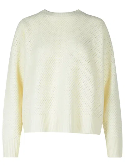 Fabiana Filippi Cream Wool Blend Sweater In Beige