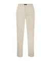 Fabiana Filippi Cotton Gabardine Trousers In Nude