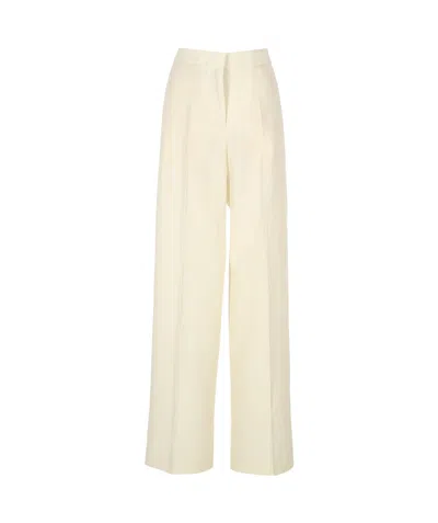 Fabiana Filippi Creased Casual Pants In Beige