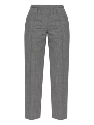 Fabiana Filippi Creased Straight-leg Trousers In Gray