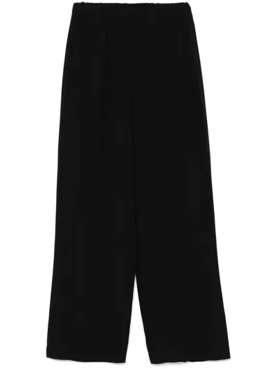 Fabiana Filippi Crepe Trousers In Black