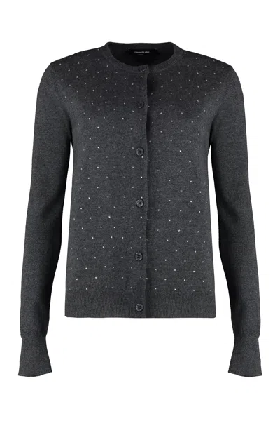 FABIANA FILIPPI FABIANA FILIPPI CREW NECK CARDIGAN WITH EMBROIDERY
