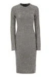 Fabiana Filippi Women's Crew-neck Dress With Micro Sequins