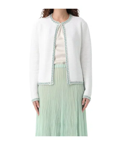 FABIANA FILIPPI FABIANA FILIPPI CONTRAST TRIM CARDIGAN
