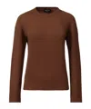 Fabiana Filippi Long Sleeve Sweater In Brown