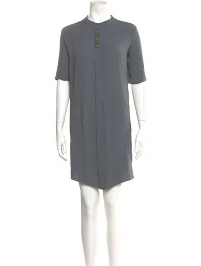 Pre-owned Fabiana Filippi Crew Neck Mini Dress In Blue