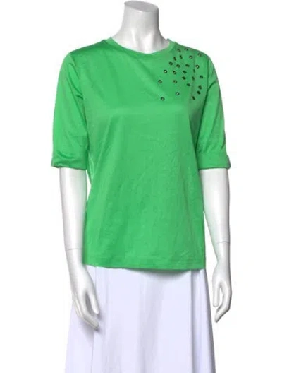 Pre-owned Fabiana Filippi Crew Neck Short Sleeve T-shirt In Green