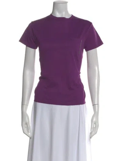 Pre-owned Fabiana Filippi Crew Neck Short Sleeve T-shirt In Purple