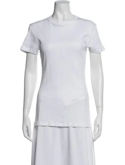 Pre-owned Fabiana Filippi Crew Neck Short Sleeve T-shirt In White