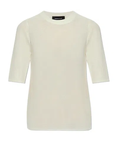 Fabiana Filippi Crew Neck Sweater In White