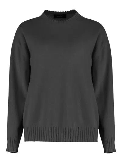 Fabiana Filippi Crew-neck Sweater In Black