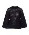 Fabiana Filippi Crew Neck Sweater In Black