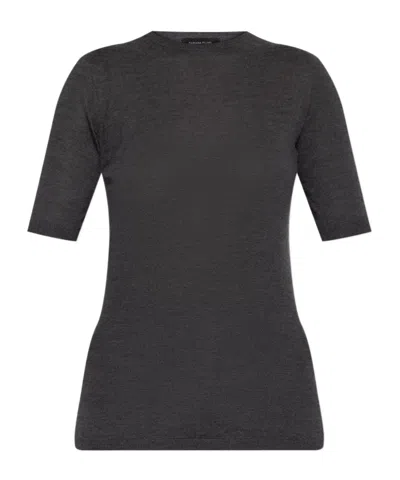 Fabiana Filippi Short-sleeve Cashmere T-shirt In Multi