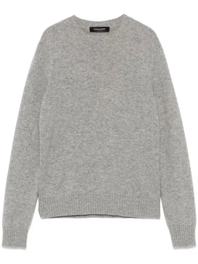Fabiana Filippi Crew Neck Sweater In Grey