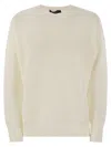 Fabiana Filippi Crew-neck Sweater In Wool And Cotton