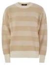 Fabiana Filippi Crew-neck Sweater In Wool And Cotton