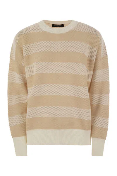 FABIANA FILIPPI FABIANA FILIPPI CREW-NECK SWEATER IN WOOL AND COTTON