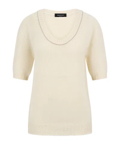 Fabiana Filippi Crew Neck Sweater In Neutral