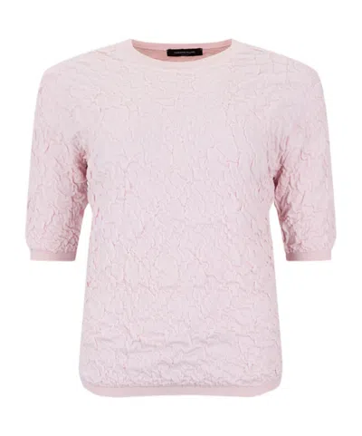 Fabiana Filippi Crew Neck Sweater In Pink