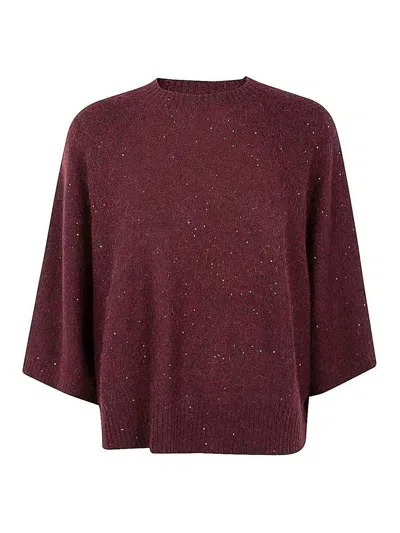 Fabiana Filippi Crew Neck Sweater In Rosado