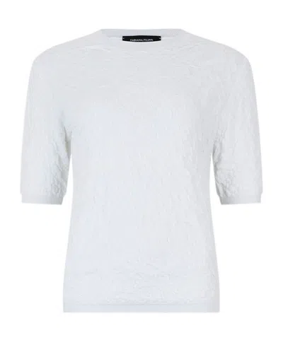 Fabiana Filippi Crew Neck Sweater In Gray