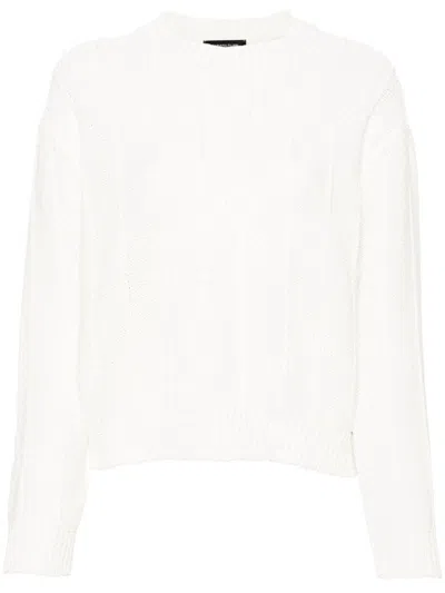 Fabiana Filippi Crew Neck Sweater In White