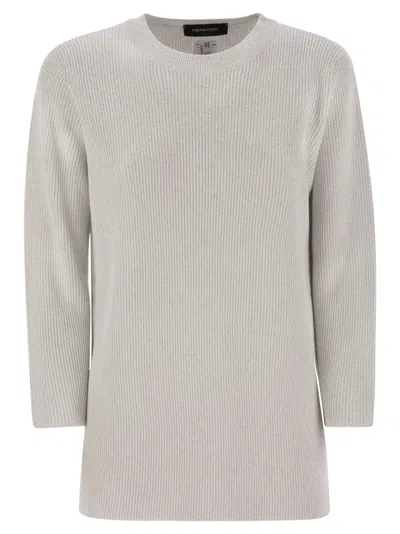 FABIANA FILIPPI FABIANA FILIPPI CREW NECK SWEATER WITH LUREX
