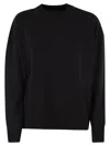 Fabiana Filippi Crew-neck Sweater With Sequins And Relaxed Fit In Black