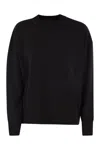 Fabiana Filippi Black Crewneck Sweater With Micro Paillettes In Wool In Black