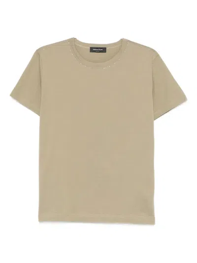 Fabiana Filippi Crew-neck T-shirt In Brown