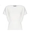 Fabiana Filippi Slim Waist Plain Top In White