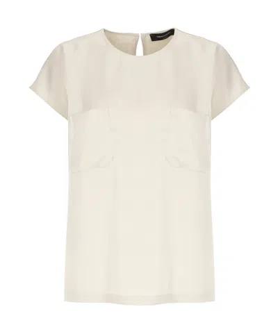 FABIANA FILIPPI FABIANA FILIPPI CREWNECK SATIN TOP