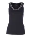 Fabiana Filippi Crew Neck Vest In Multi