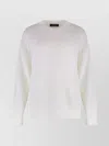 Fabiana Filippi Wool-cotton Blend Crew-neck Sweater In White