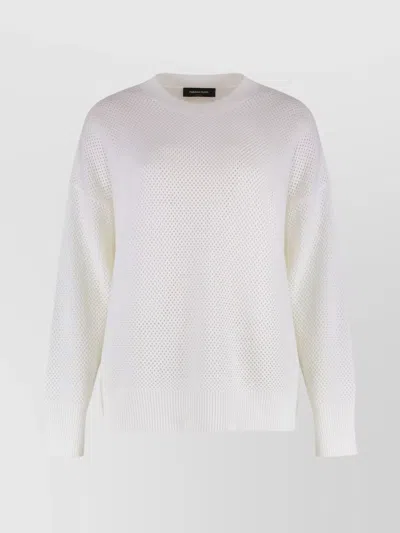 FABIANA FILIPPI CREW-NECK WOOL-COTTON BLEND SWEATER