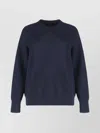 Fabiana Filippi Crew-neck Wool-cotton Blend Sweater In Blue