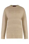 Fabiana Filippi Crew-neck Wool Sweater In Neutral