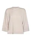 Fabiana Filippi Beige Wool Knitwear In Gris