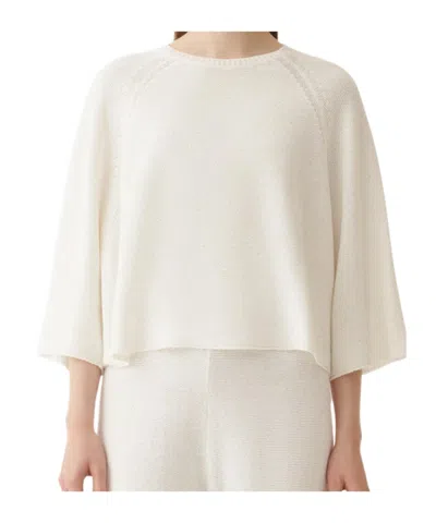 Fabiana Filippi Crew-neck Knit Sweater In White